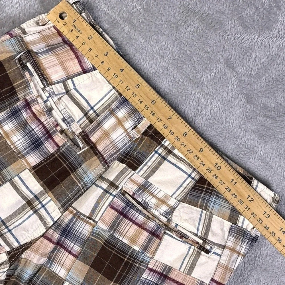 Gap Madras Patchwork Plaid Shorts Youth 14 Preppy Coastal Cotton Y2K‎ Summer